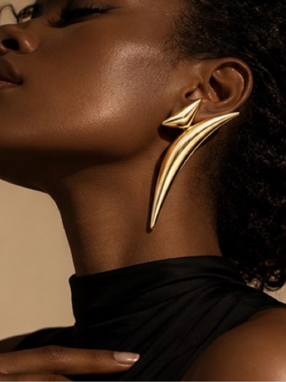 Gilded Sculptural Aurelia Luxe Earrings